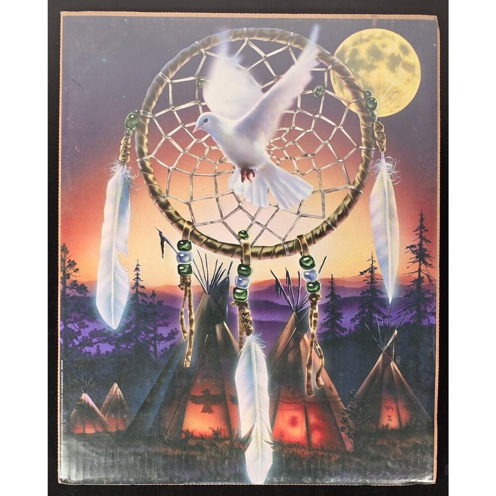 Leanin' Tree Native American DREAM CATCHER Art Print Poster 16x20 David Penfound